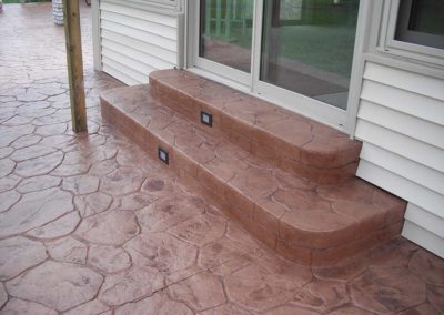 stamped concrete patio